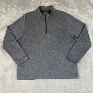 Rhone Sweater Mens 2XL Gray Quarter Zip Pullover Knit Athletic Performance